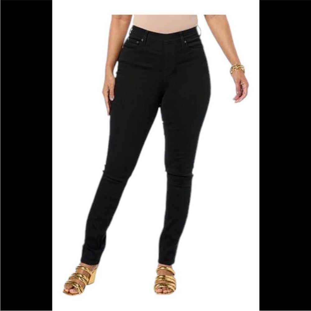 NEW! DG2 by Diane Gilman Classic Black Pull On Jeggings Size Petite XXS